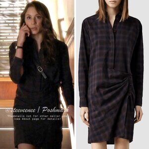 AllSaints Irma Plaid Shirt Dress ASO Spencer Hastings